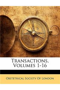 Transactions, Volumes 1-16
