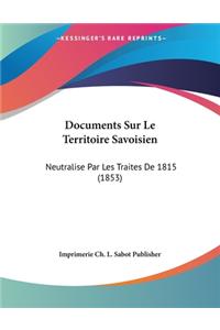 Documents Sur Le Territoire Savoisien