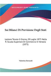 Sui Bilanci Di Previsione Degli Stati