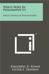 Who's Who In Philosophy V1