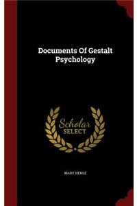 Documents Of Gestalt Psychology