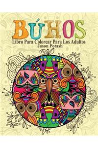 Búhos Libro Para Colorear Para Los Adultos