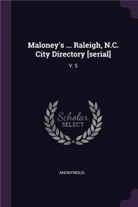 Maloney's ... Raleigh, N.C. City Directory [serial]