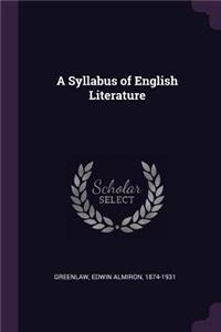 A Syllabus of English Literature