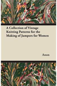 Collection of Vintage Knitting Patterns for the Making of Jumpers for Women