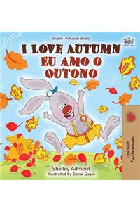 I Love Autumn (English Portuguese Bilingual Book for kids)