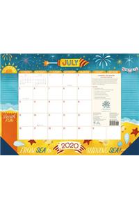 2020 High Note Celebrate the Seasons Illustrated 18-Month Deluxe Desk Pad