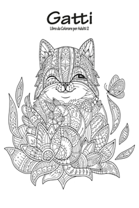 Gatti Libro da Colorare per Adulti 2