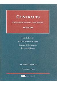 Appendix to Contracts, Cases and Comment