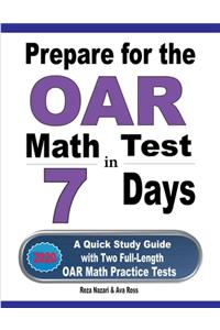 Prepare for the OAR Math Test in 7 Days