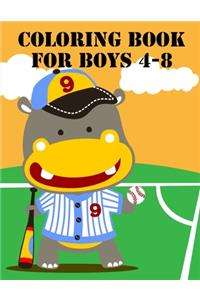 Coloring Book For Boys 4-8