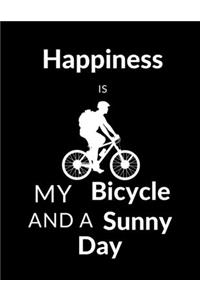 Happiness is My Bicycle and a Sunny Day Notebook