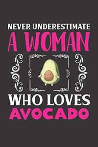 Never Underestimate A Woman Who Loves Avocado