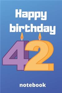 Happy birthday notebook