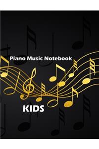 Piano Music Notebook Kids