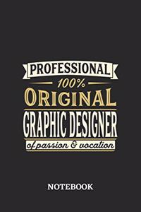 Professional Original Graphic Designer Notebook of Passion and Vocation: 6x9 inches - 110 dotgrid pages - Perfect Office Job Utility - Gift, Present Idea