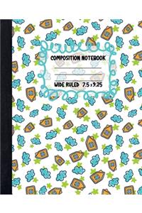 Orange House Composition Notebook