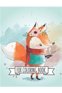 Fox Coloring Book