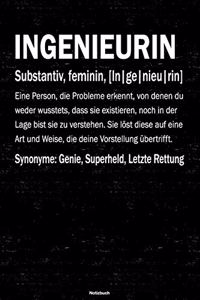 Ingenieurin Notizbuch
