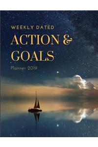 Weekly Dated Action & Goals Planner 2019