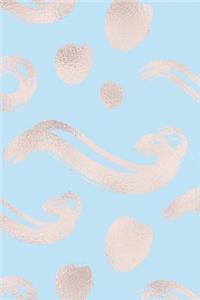 Cute Pattern Rose Gold Sketchbook 3