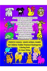 APPRENDRE LES NOMS D'ANIMAUX livre de coloriage pour enfants