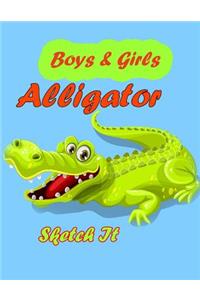 Boys And Girls Alligator Sketch It
