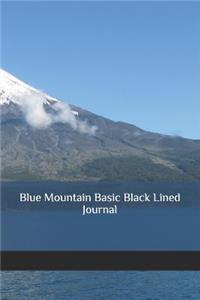 Blue Mountain Basic Black Lined Journal