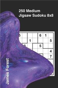 250 Medium Jigsaw Sudoku 8x8