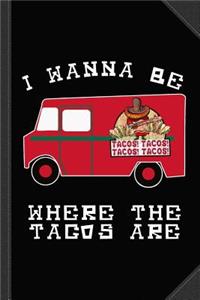 I Wanna Be Where the Tacos Are Journal Notebook