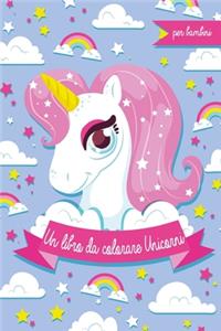 libro da colorare Unicorni per bambini