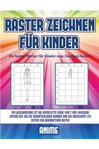 Die besten Bücher für Kinder zum Zeichnen lernen (Raster zeichnen für Kinder - Anime)