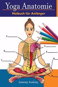 Yoga Anatomie Malbuch für Anfänger