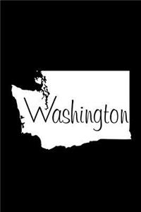 Washington - Black Lined Notebook with Margins