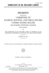 Nomination of Dr. Benjamin Carson