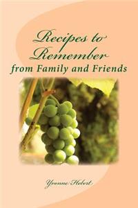Recipes to Remember