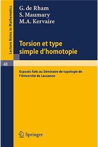 Torsion Et Type Simple d'Homotopie