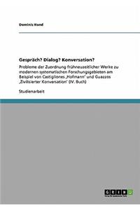 Gespräch? Dialog? Konversation?