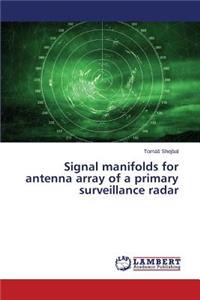 Signal manifolds for antenna array of a primary surveillance radar
