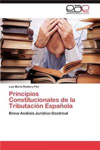 Principios Constitucionales de La Tributacion Espanola