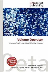 Volume Operator