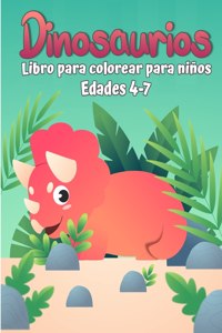 Libro para colorear dinosaurios para niños