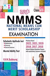 SURA'S NMMS (National Means Cum-Merit Scholarship) Scholastic Aptitude Examination Book - Latest Updated Edition 2023