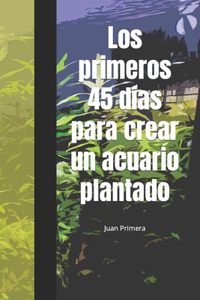Los primeros 45 días para crear un acuario plantado