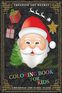 Coloring book for kids - Christmas and Santa Claus