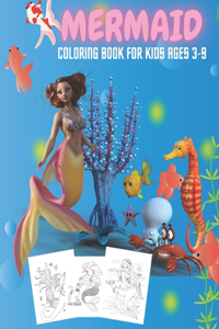 Mermaid Coloring Book for Kids Ages 3-9