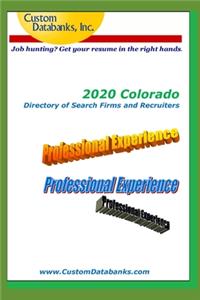 2020 Colorado Directory of Search Firms and Recruiters
