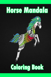Horse Mandala Coloring Book