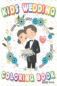 Kids Wedding Coloring Book Ages 4-8