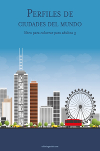 Perfiles de ciudades del mundo libro para colorear para adultos 3